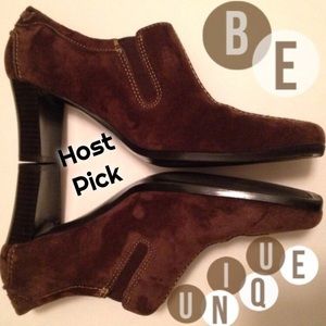 💥Host Pick💥 FAB Brown Faux Suede Ankle Booties
