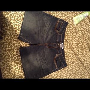 Dark jeans shorts