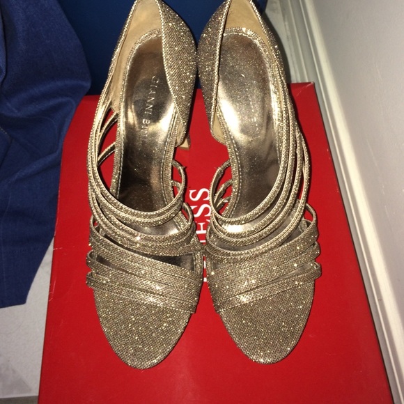 Silver Sparkly stilettos