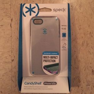 Speck iPhone 5/5s case. Grey& Light Blue