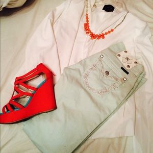 Mint colored miss me skinny jeans!