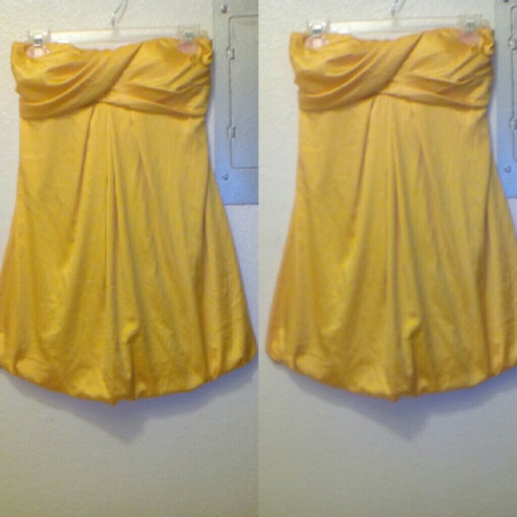 Yellow night out dress