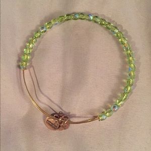 Green & blue beaded Alex and Ani bracelet