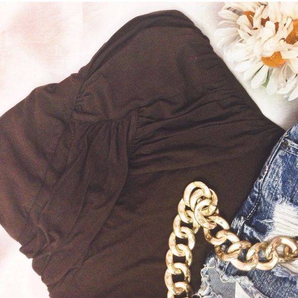 Brown bebe Tube Top