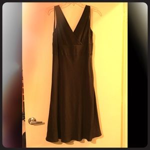 Chocolate brown silk dress for a fun night out!