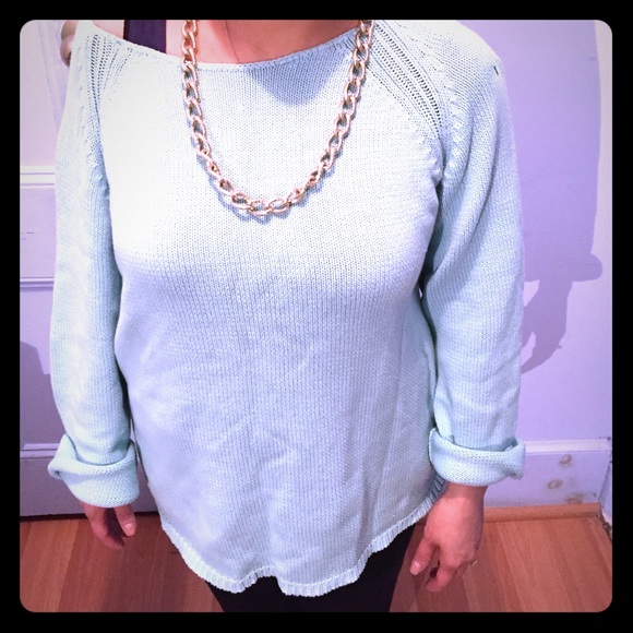 Mint green sweater