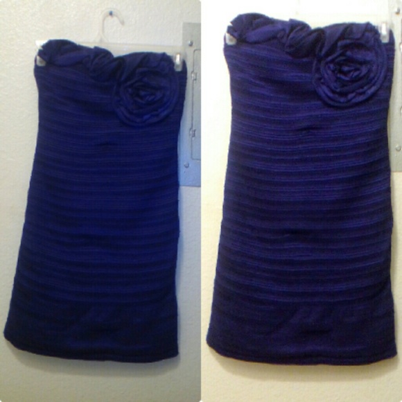 Purple body central dress