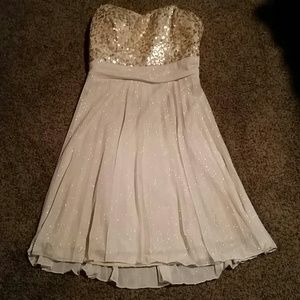 Gold dress, worn once, GREAT condition