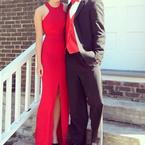 Red prom dress