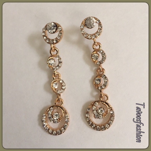 Circle Drop Earrings - Picture 3 of 4