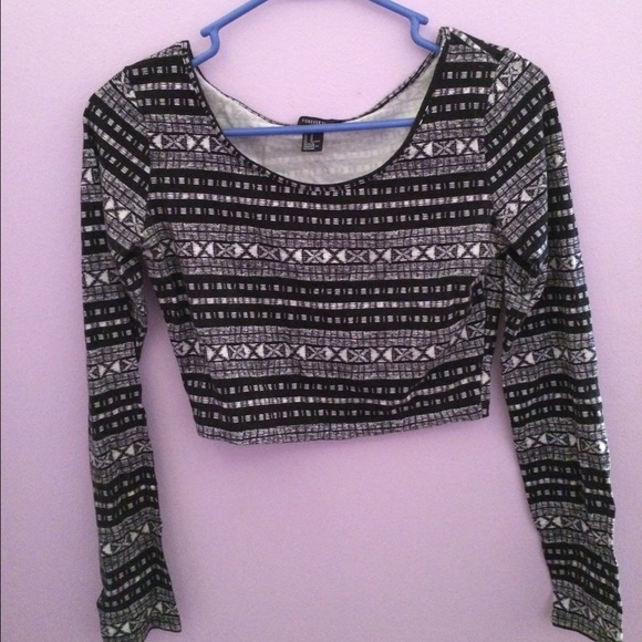 Forever 21 Tribal Crop Top