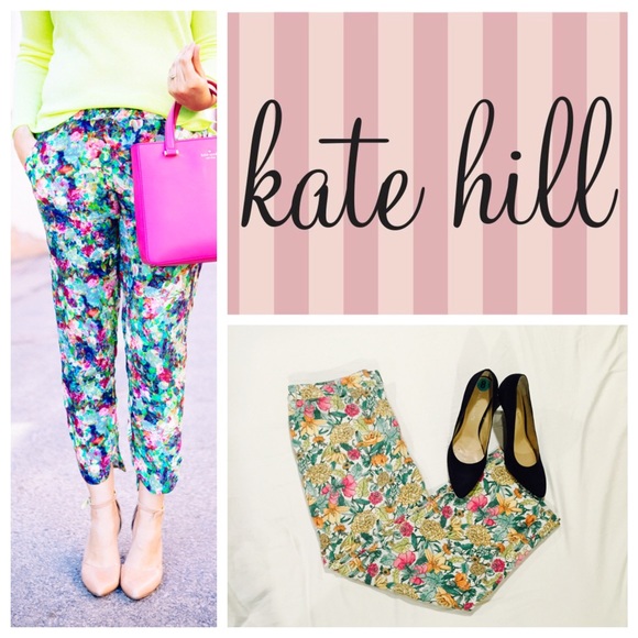 Floral print pants by Kate Hill