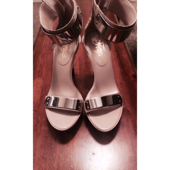 High heeled sandals with ankle straps