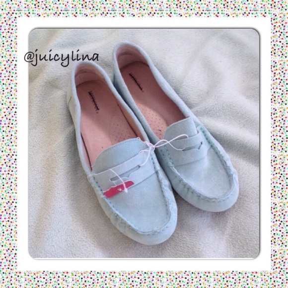 Merona Shoes - 🆕listing light blue faux suade loafers brand🆕