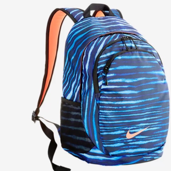 bright orange nike backpack