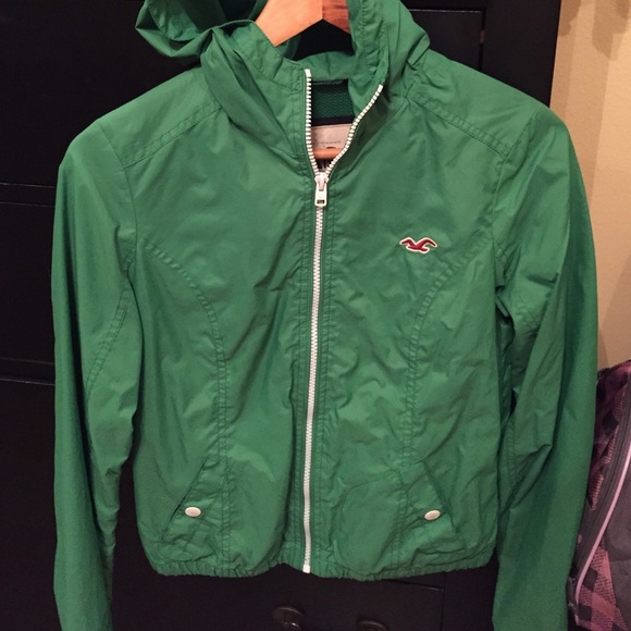 Green windbreaker