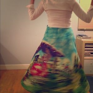 Unique, glamorous Kenzo skirt