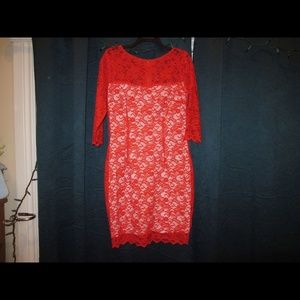 Jennifer Lopez Red lace dress