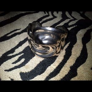 Sterling Silver  cuff bracelet w polishing cloth