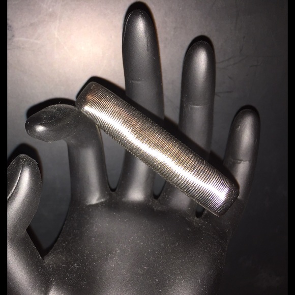 Silver Colored Stretchy Bangle Bracelet