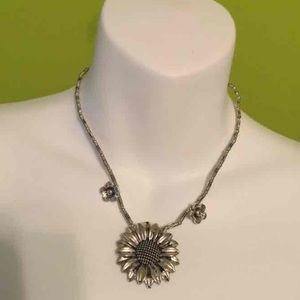 Sunflower Statement Necklace