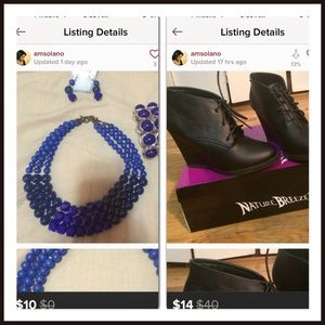 Booties and necklace set bundle