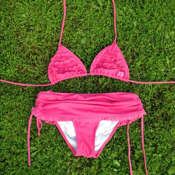 Pink Ruffle Bikini in good used condition.