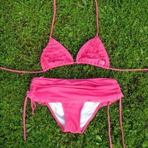 Pink Ruffle Bikini in good used condition.