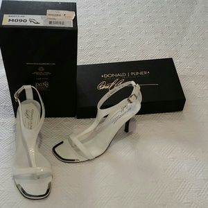 Donald J Pliner White heeled Sandals