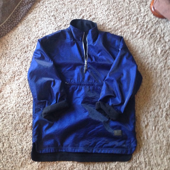 Blue Fleece Lined Windbreaker