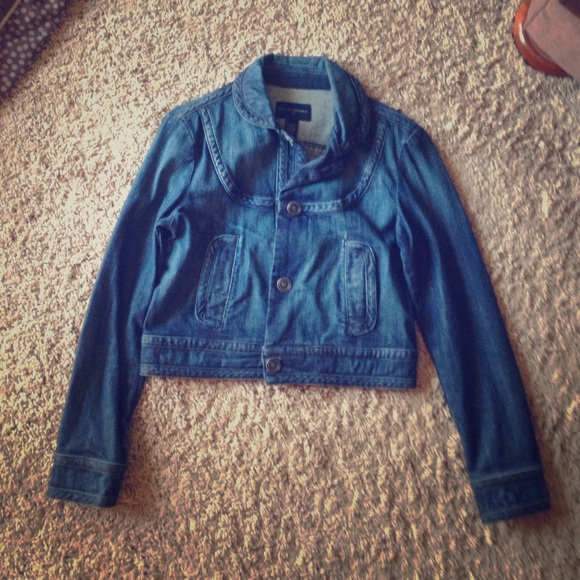 Banana Republic Cropped Denim Jacket