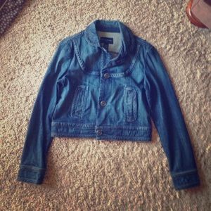 Banana Republic Cropped Denim Jacket