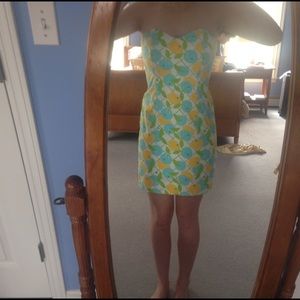 Lilly pulitzer sweetheart strapless shift dress