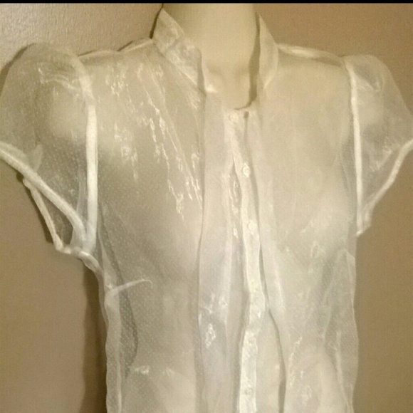 Sheer shell blouse