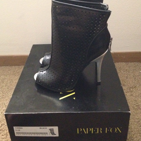 PaperFox peep toe heels