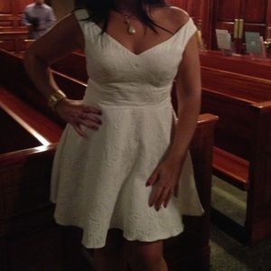 Asos white skater dress