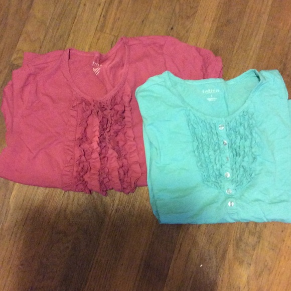 Ruffle shirt bundle short sleeve