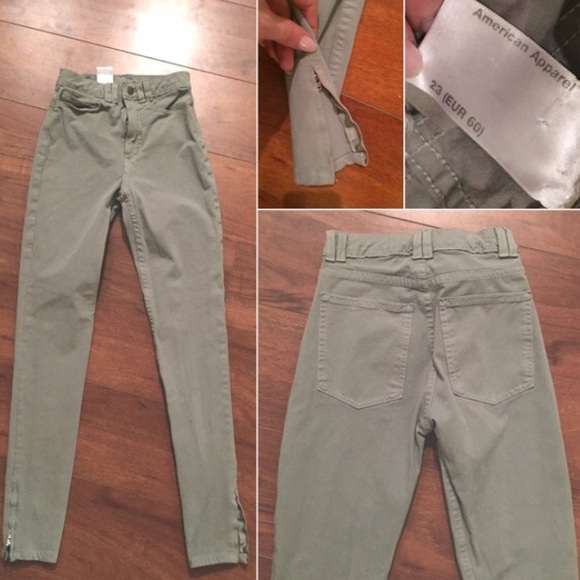 Grey American Apparel Stretch Pants