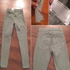Grey American Apparel Stretch Pants