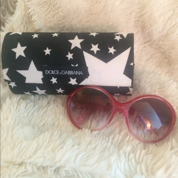 Dolce and Gabbana Pink Sunglasses w/ Case