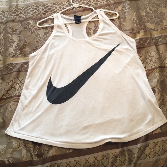 White Nike tank