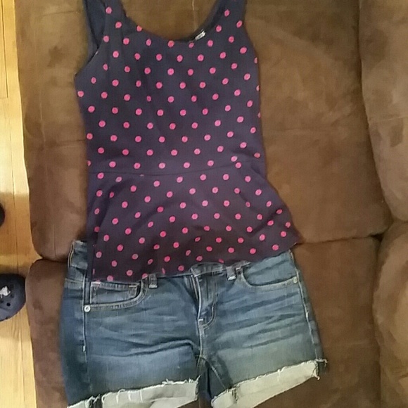 Express peplum top XS