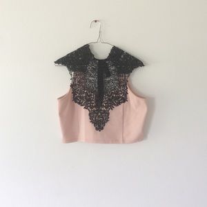 Lace crop top