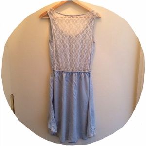 Moving sale! Lace back chambray dress. Like new!