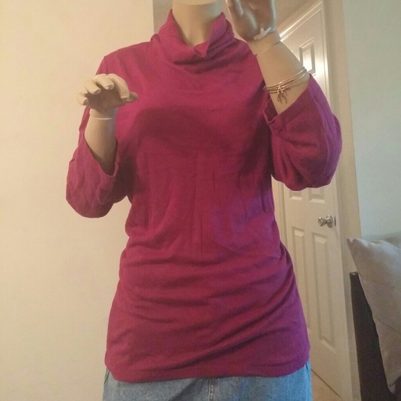 Purple Vowel Neck Sweater