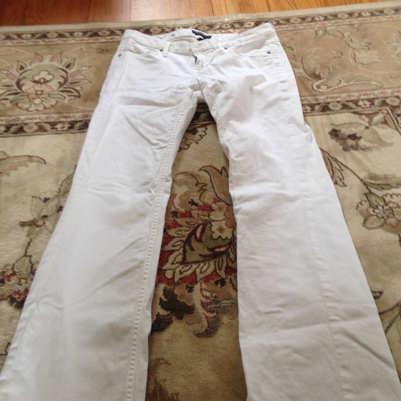 Boot cut white jeans