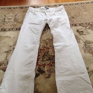 Boot cut white jeans