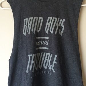 Jawbreaking Band Boys Equal Trouble Muscle Tee