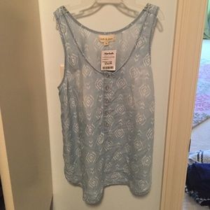 Anthropologie chambray tank size S NWT