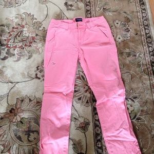 Hot pink capri pants